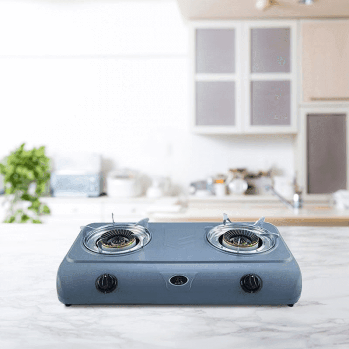 Double Teflon Coating Gas Stove (2-06TRB) - (Line Gas)